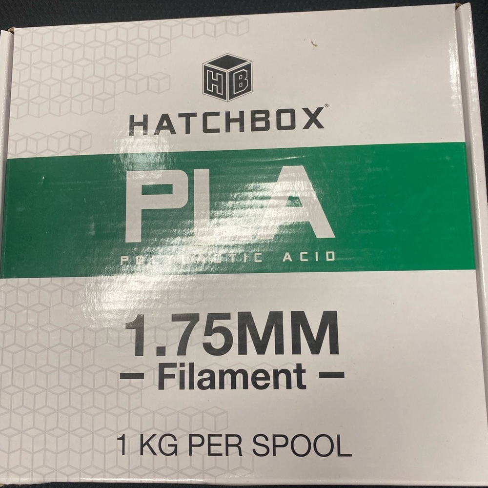 NWT Hatchbox 1.75 mm PLA Filament- Black